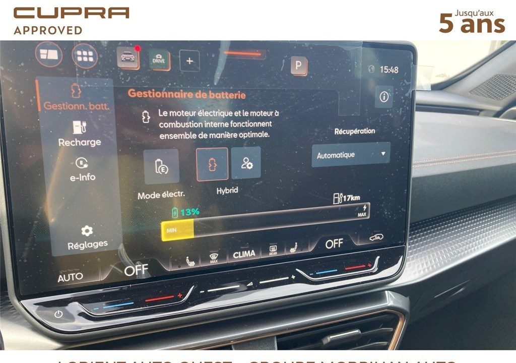 CUPRA FORMENTOR EHYBRID 272 CH DSG6